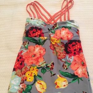 Lime Ricki tankini top NWT